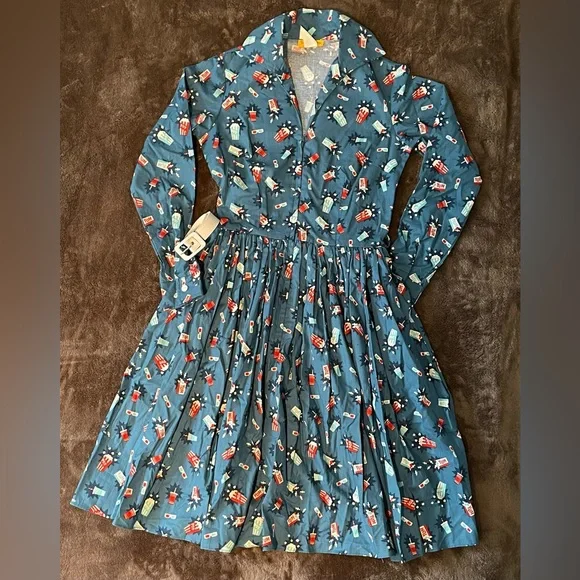 SOLD Bernie Dexter Nicole Dress in Let Me Entertain You - SMALL - NEW - Picture 2 of 11